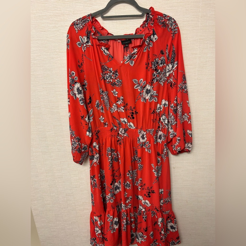 Floral Coral Dress